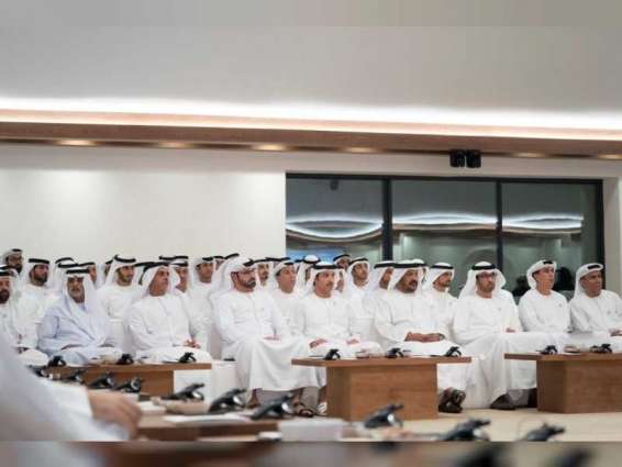 Hazza bin Zayed attends lecture 'Science of Decision-Making: Mohammed bin Rashid Model'
