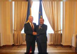 سفير الدولة في بوخارست يلتقي زعيم الحزب الاجتماعي في رومانيا