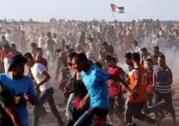 إصابة عدد من الفلسطينيين برصاص الاحتلال في مسيرات العودة بغزة