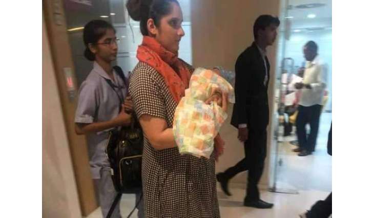 شعیب ملک تے ثانیہ مرزا دے پُتر دیاں تصویراں ساہمنے آ گئیاں