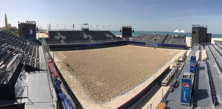 The beach soccer stadium in Kite Beach is ready