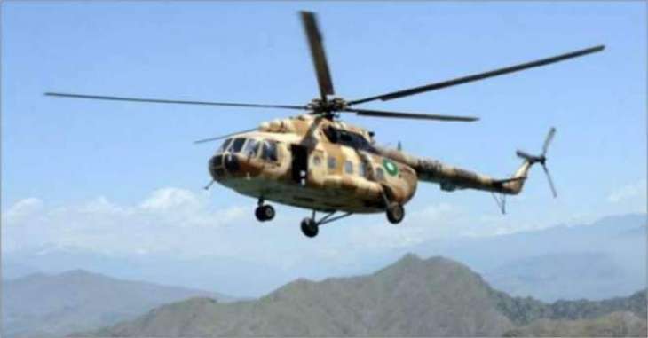 پاک فوج دے ہیلی کاپٹردی اکبر آباد وچ ہنگامی لینڈنگ