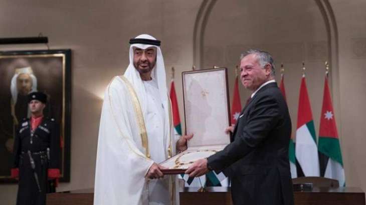 King of Jordan grants Mohamed bin Zayed the Order of Hussein ibn Ali