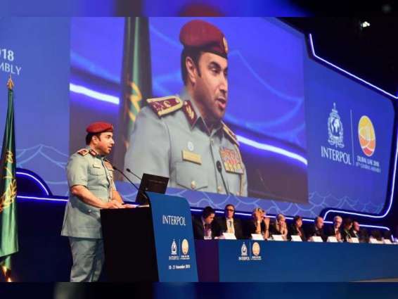 <span>قائد عام شرطة أبوظبي يهنئ باختيار الريسي لعضوية تنفيذية الانتربول</span>