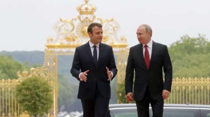 Russian President Vladimir Putin and his French counterpart Emmanuel Macron will discuss the situation in Syria,