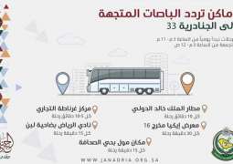 خمسة مواقع للنقل الترددي من الرياض إلى الجنادرية يوميا بالتنسيق مع مرور العاصمة