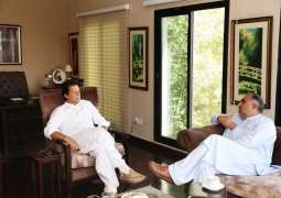 وزیراعظم عمران خان نال سپیکر قومی اسمبلی اسد قیصر دی ملاقات