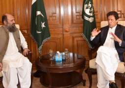 وزيراعظم عمران خان سان بلوچستان جي وڏي وزير ڄام ڪمال جي ملاقات