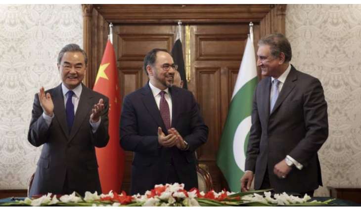 کابل ، د دوهم پاك چين افغانستان درې اړخيزه مذاكراتو پايې ته په رسېدو د ترهګرۍ مخنيوي سره په اړوند شريك مفاهمتي يادښت لاس ليك