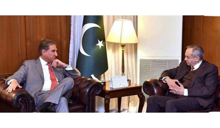 وزیر خارجہ مخدوم شاہ محمود قریشی نال وزیراعظم دے مشیر عبد الرزاق داود دی ملاقات