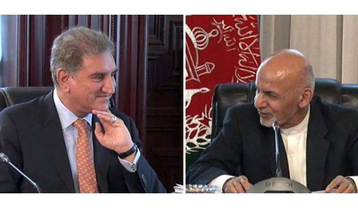 وزیر خارجہ مخدوم شاہ محمود قریشی دی افغان صدر اشرف غنی نال ملاقات، افغان ہم منصب صلاح الدین ربانی نال وفد دی سطح تے مذاکرات، سانجھی دلچسپی دے امور اتے قومی و علاقائی صورتحال تے گال مہاڑ کیتی گی ، ترجمان دفتر خارجہ