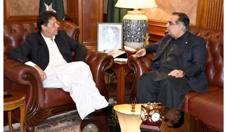 وزيراعظم عمران خان سان سنڌ جي گورنر عمران اسماعيل جي ملاقات