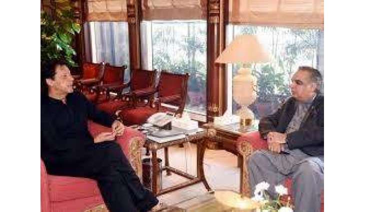 وزیر اعظم عمران خان نال گورنر سندھ عمران اسماعیل دی ملاقات