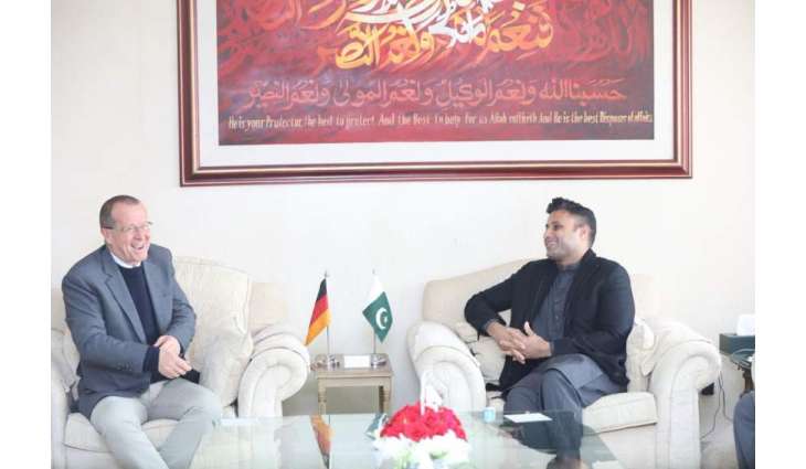 سید ذوالفقار عباس بخاری دی پاکستان اچ جرمنی دے سفیر مارٹن کوبلر نال ملاقات