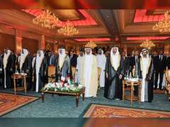 عبدالله بن زايد يحضر حفل سفارة مملكة البحرين باليوم الوطني
