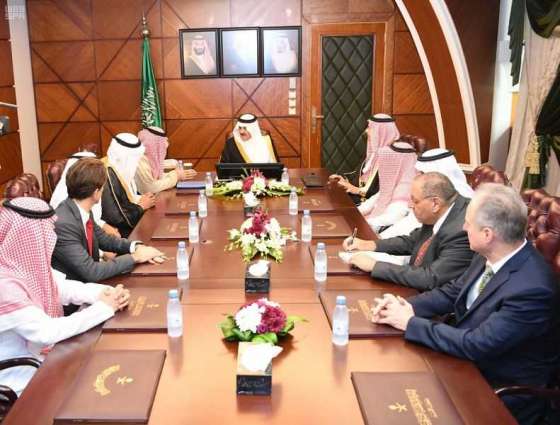 الأمير سعود بن نايف يستقبل رئيس مدينة الملك عبدالله للطاقة الذرية والمتجددة