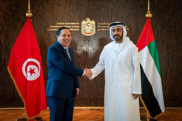 Abdullah bin Zayed receives Tunisian FM