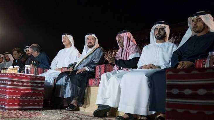 Sultan Al Qasimi attends opening of Sharjah Desert Theatre Festival