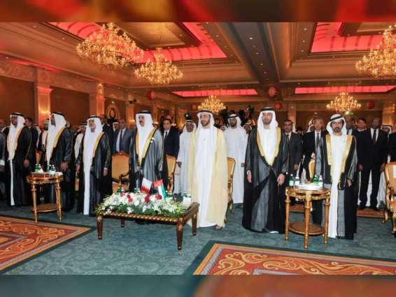 Abdullah bin Zayed, Nahyan bin Mubarak visit Bahrain's Embassy exhibition on National Day