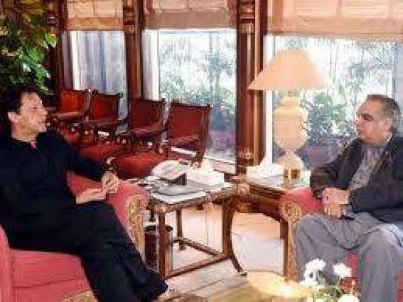 وزیر اعظم عمران خان نال گورنر سندھ عمران اسماعیل دی ملاقات