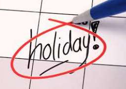 Government announces holiday schedule for 2019