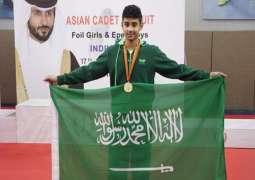 لاعب أخضر المبارزة حسين الطويل يتوج بذهبية الجولة الآسيوية
