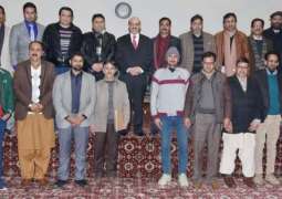 President Masood urges journalists to highlight Indian atrocities in IOK