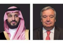 Saudi Crown Prince receives phone call from UN Secretary-General