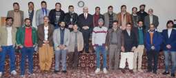 President Masood urges journalists to highlight Indian atrocities in IOK