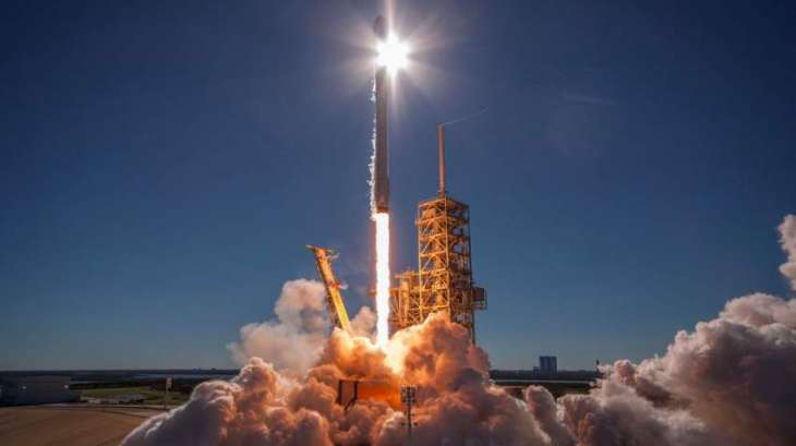 Ten Communications Satellites Head Toward Orbit Atop Space X Falcon 9 Rocket