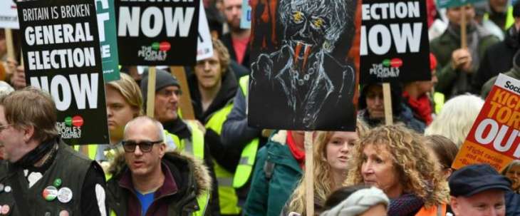 Hundreds of France-Inspired Anti-Austerity Protesters Rally in London