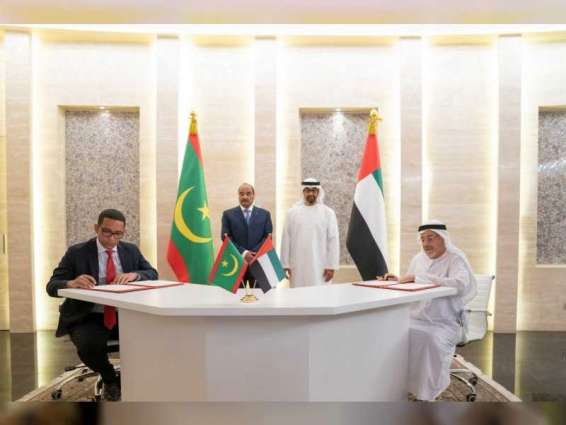 محمد بن زايد ومحمد ولد عبدالعزيز يشهدان اتفاقية لدعم مشاريع في موريتانيا بقيمة 25 مليون دولار