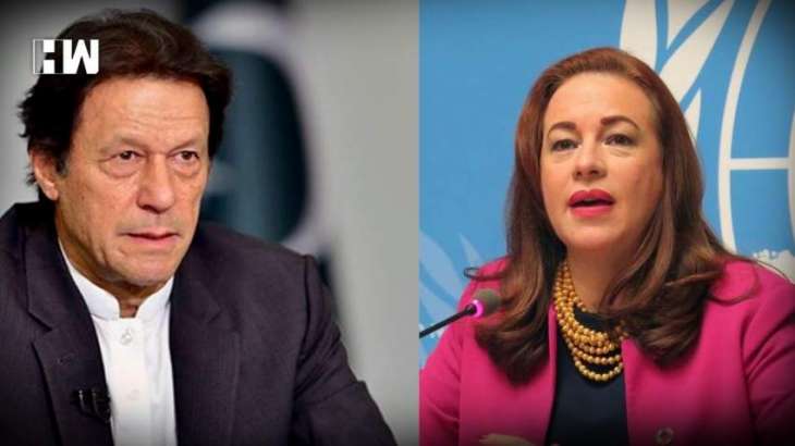 رئیسة الجعیة العامة لأمم المتحدة ” ماریا فرناندا اسبینوزا “ تلتقي رئیس الوزراء الباکستاني عمران خان