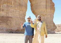 Mohammed bin Rashid visits historical Saudi landmarks