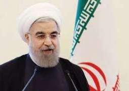 روحاني في ذكرى الثورة الإيرانية: نعزز قدراتنا العسكرية ولن نسمح لواشنطن بالانتصار علينا