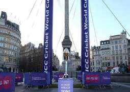 Nelson's column takes centre stage in 100 days-to-go world cup celebrations