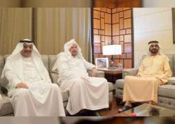 محمد بن راشد يستقبل رئيس مجلس الشورى في السعودية