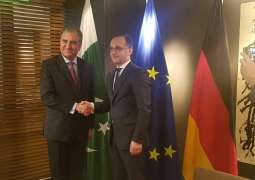 Foreign Minister Makhdoom Shah Mahmood Qureshi  discusses regional situation with German FM