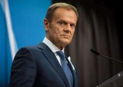 EU's Tusk Says Discussed Legal Context of Potential Brexit Extension With May