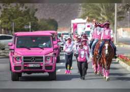 تفاعل مجتمعي كبير مع مسيرة القافلة الوردية في دبا الفجيرة و خورفكان ودبا الحصن