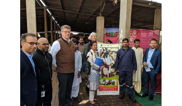 European Union Delegation visits Engro Foods beneficiary dairy farmer in Karachi