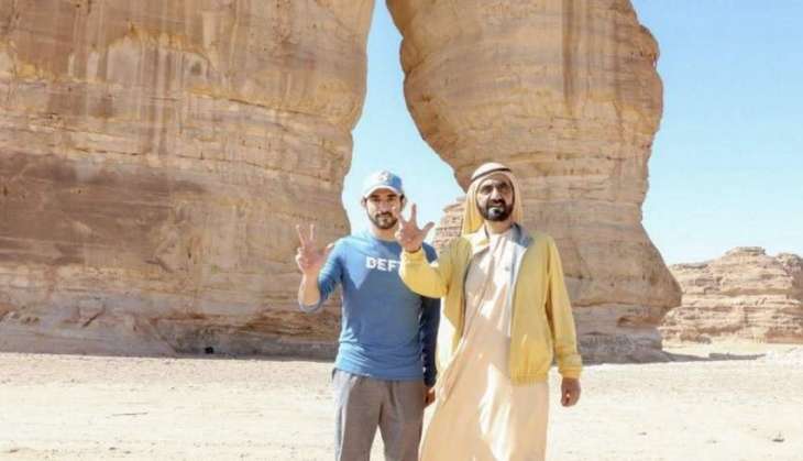 Mohammed bin Rashid visits historical Saudi landmarks