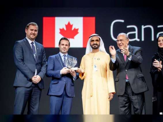 محمد بن راشد يكرم الفريق الكندي الفائز بجائزة التجربة الحكومية الأكثر ابتكارا عالميا