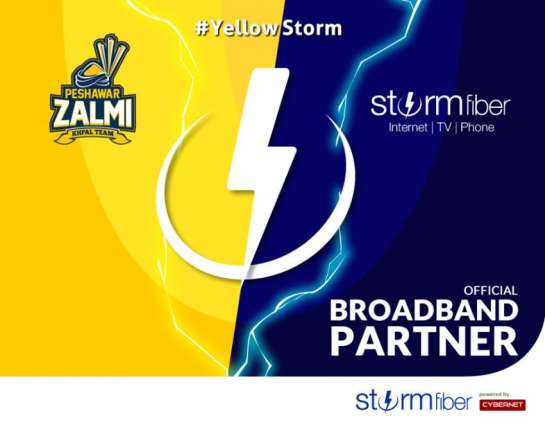 StormFiber and Peshawar Zalmi come together to bring the Yellow Storm to PSL 4