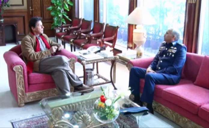 Prime Minister Imran Khan, Air Chief discuss professional matters pertaining to PAF