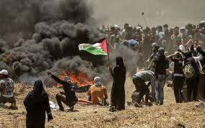 حالات اختناق وجرحى فلسطينيين برصاص الجيش الإسرائيلي شرق غزة