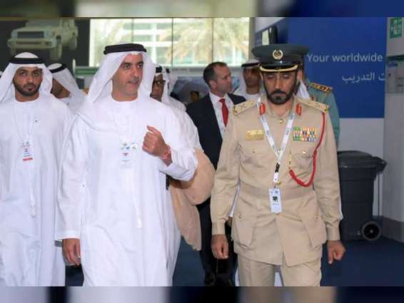 Saif bin Zayed visits IDEX 2019