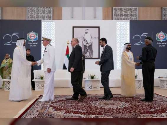 Mohammed bin Rashid, Mohamed bin Zayed receive delegations participating in IDEX, NAVDEX - Update