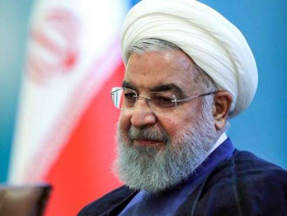 الرئیس الایراني حسن روحاني یرفض قبول استقالة وزیر الخارجیة الایراني جواد ظریف