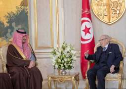 الرئيس التونسي يستقبل سمو وزير الداخلية